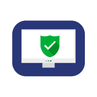 decorative cyber safety icon