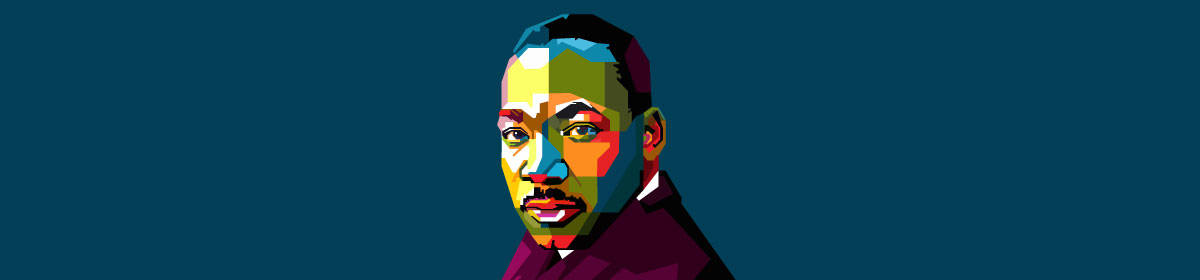 Graphic image of MLK Jr.