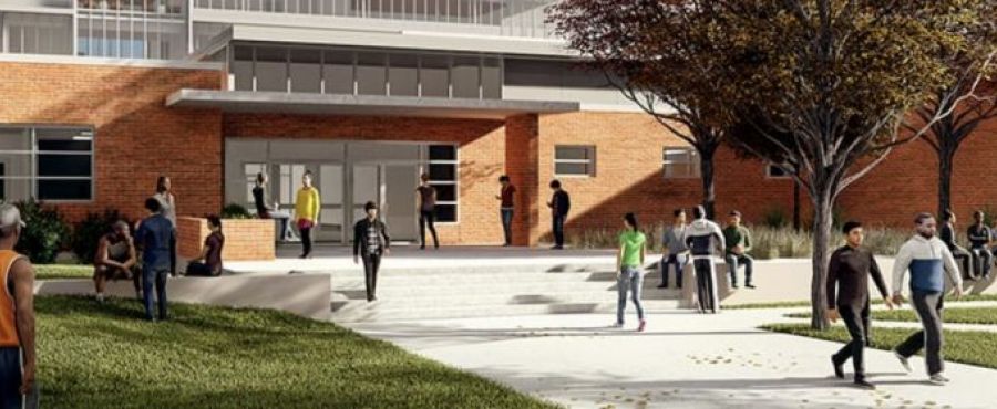 Eastside High School modernization rendering